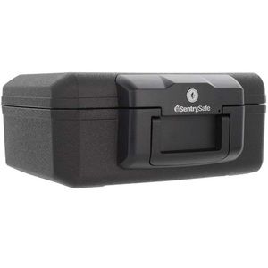 SentrySafe 1200 Fireproof Box with Key Lock, 0.18 Cubic Feet , Black